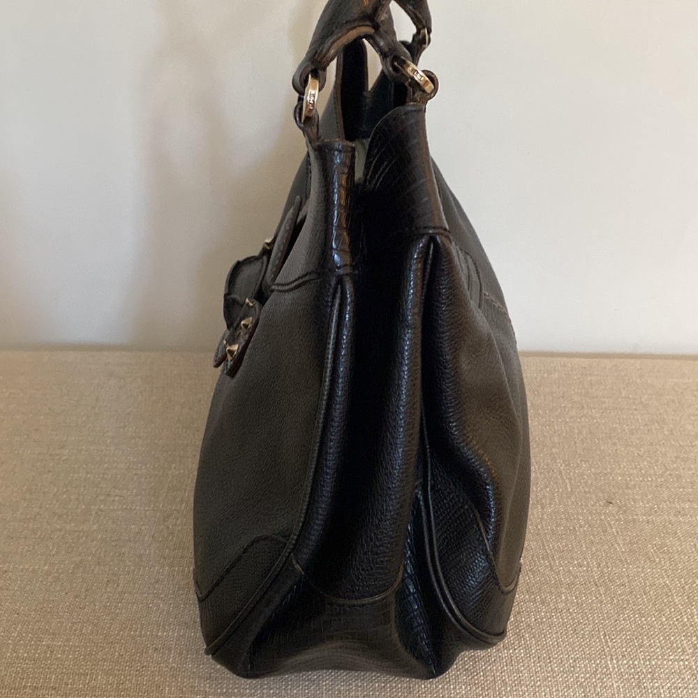 Authentic Tods Black leather hobo - Picture 3 of 9